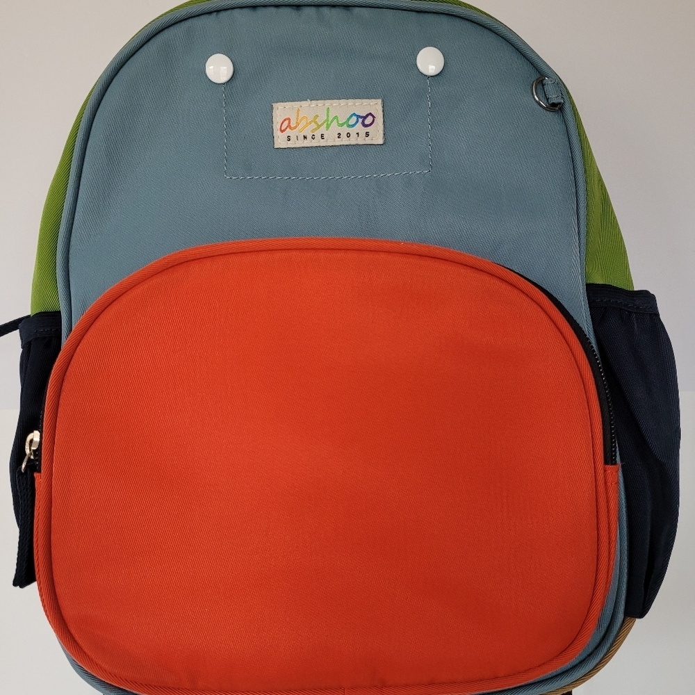 Abshoo Kids Colorful Backpack - Orange and Green